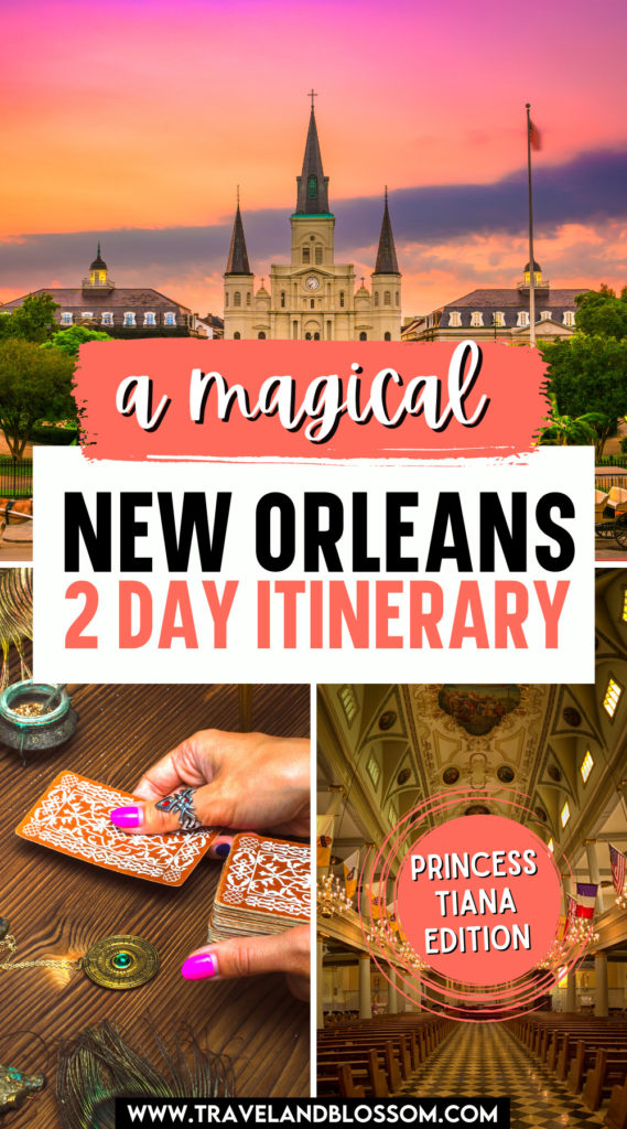 Want to experience some magical moments in NOLA? Check out this post for a 2-Day New Orleans Itinerary: Princess Tiana Edition! Best things to do in New Orleans | What to do in New Orleans | Louisiana Travel | New Orleans Itinerary | New Orleans Things to do | New Orleans Bucket List | Places to visit in New Orleans | NOLA Things to do | Top Things to do in New Orleans | New Orleans vacation | trip to New Orleans | trip to NOLA | things to do in New Orleans | things to see in NOLA #nola