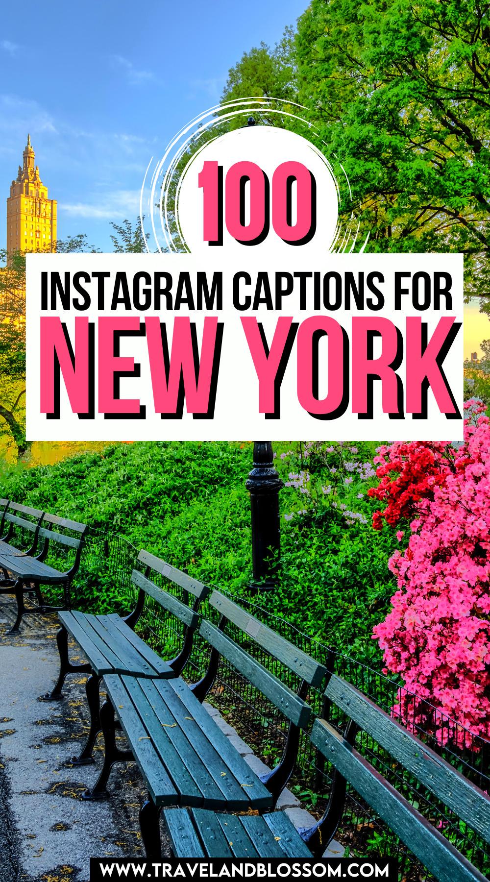 100 Quirky New York Instagram Captions