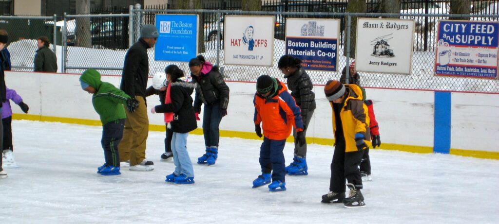 free ice skating in boston