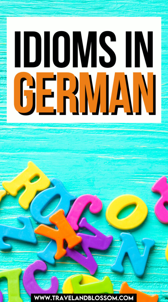 german idioms